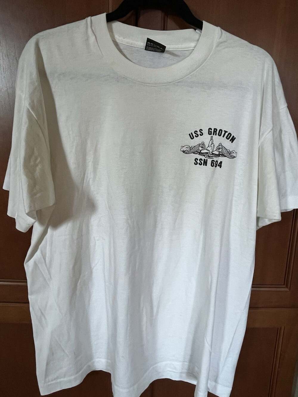 Vintage 1991 USS Groton SSN-694 Navy Submarine Cruise T Shirt 90s USA XL